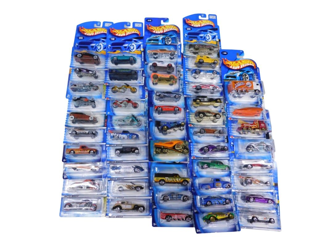 Hot Wheels Cars and Vehicles Approx 50 All New in Package: Lot of Hot Wheels Cars and Vehicles Approximately 50 All New in Package