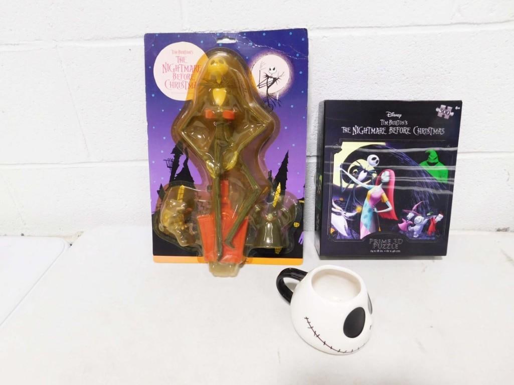 Nightmare Before Christmas Lot incl Jack Skellington Mug, Figure, Etc (1 of 8)