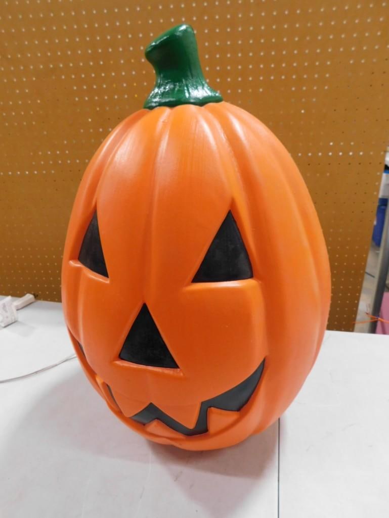 Blow Mold Jack O Lantern Pumpkin Halloween Decoration (1 of 4)