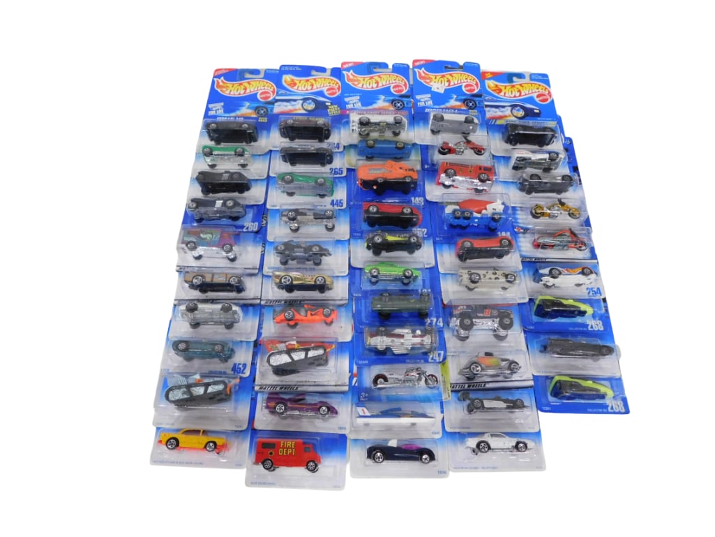 Hot Wheels Cars and Vehicles Approx 50 New in Package: Lot of Hot Wheels Cars and Vehicles Approximately 50 New in Package