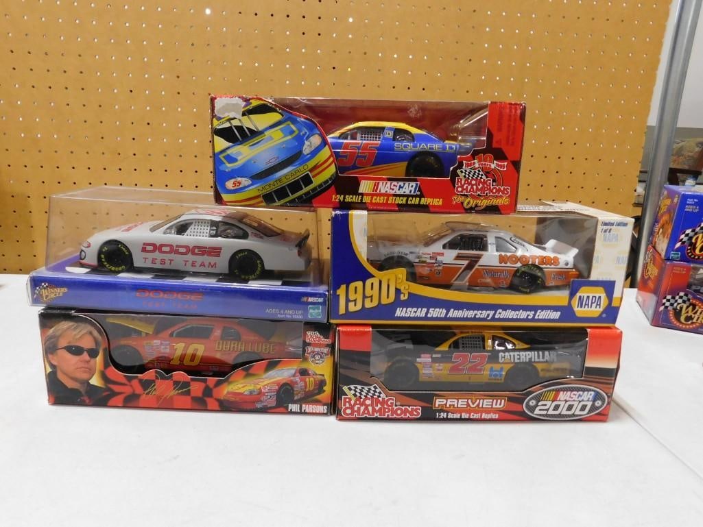 5 Nascar Model Cars New in Package incl Winner's Circle, Racing Champions, Napa 50th Anniversary Col (1 of 3)