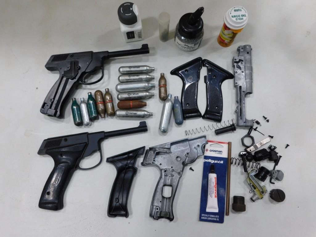 Lot of Vintage BB Gun Items: Nice lot of BB gun items. All vintage