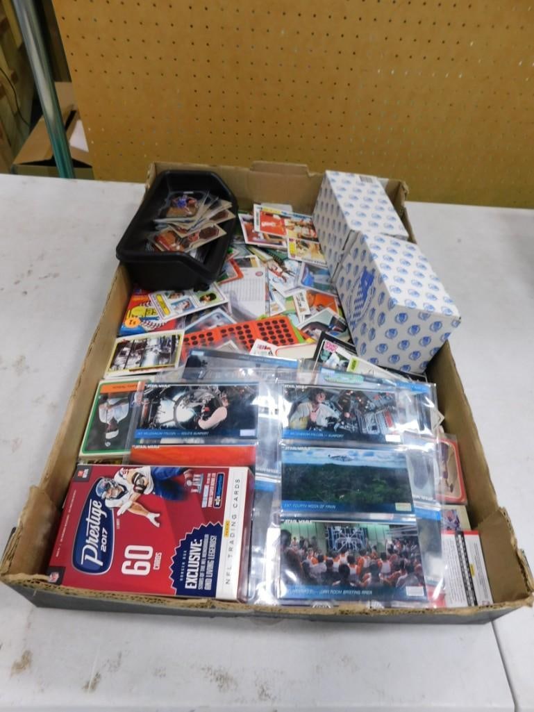 Large Lot of assorted Trading Cards including Star Wars, Football, Basketball,  Golf, etc. (1 of 6)