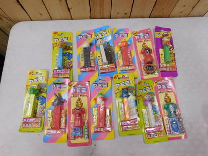 Lot of assorted new in package Pez Dispensers including Star Wars, Odie, Bonbons +Body Parts, TMNT,: Lot of assorted new in package Pez Dispensers including Star Wars, Odie, Bonbons +Body Parts, TMNT, etc.