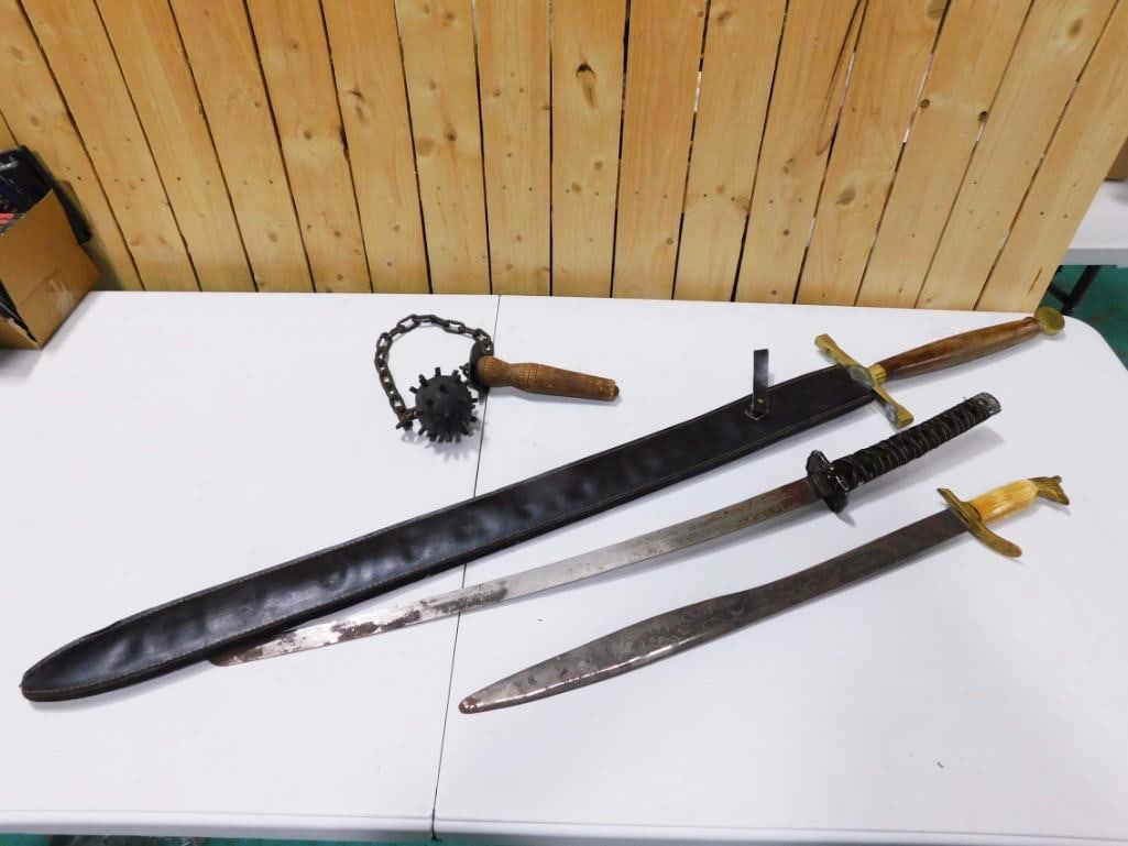 4 Reproduction Weapons incl 3 Swords and 1 Maze (1 of 10)