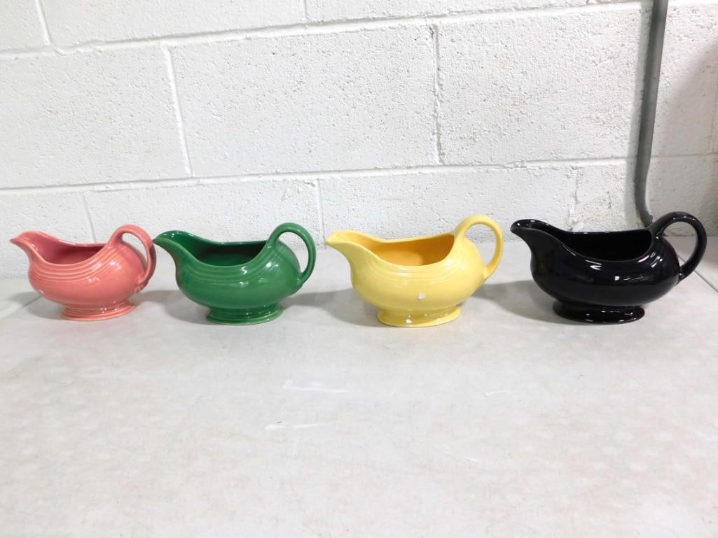 4 Fiesta Ware Gravy Boats Asst Colors (1 of 8)