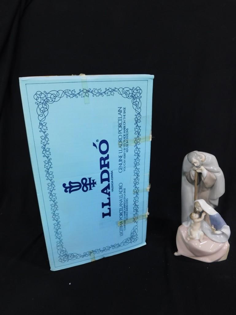 Lladro 1499 Blessed Family Retired Porcelain Figurine Christmas Nativity in Original Box (1 of 8)