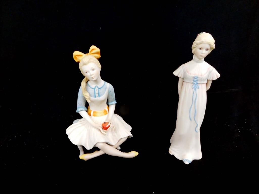 2 Cybis Porcelain Figurines incl Pollyanna Girl with Apple and Betty Blue (1 of 6)