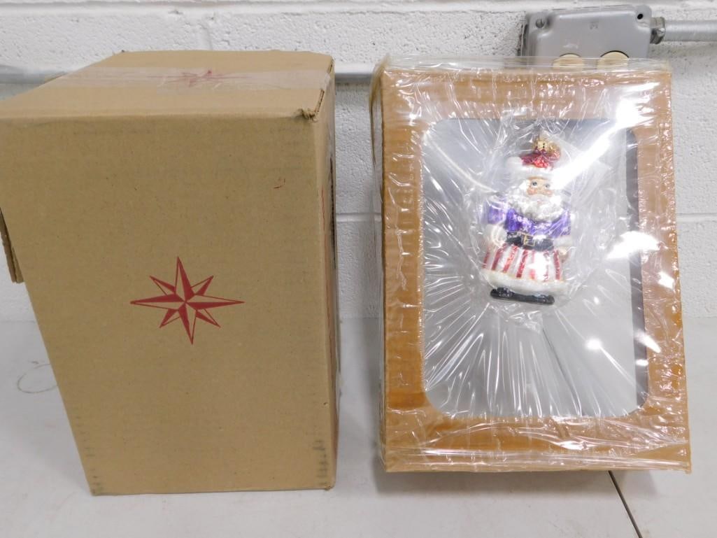 Christopher Radko Yankee Snicker Doodle Santa Christmas Ornament New and Sealed (1 of 3)