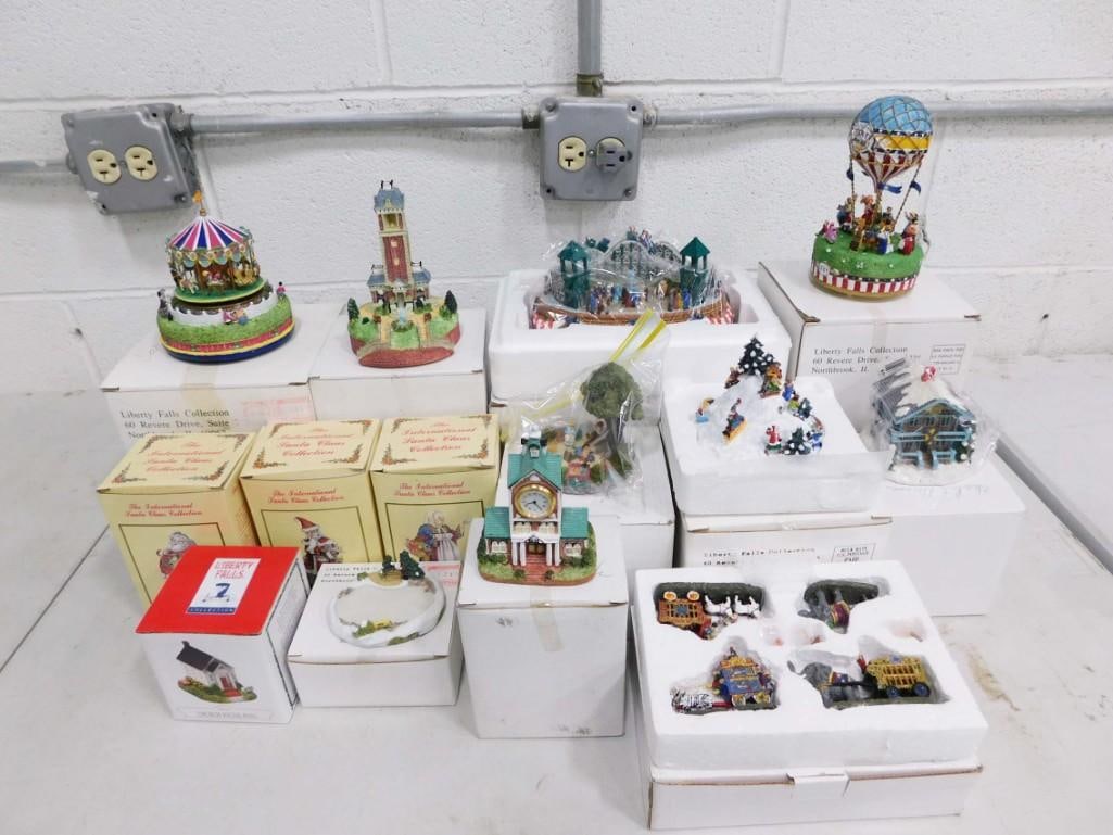 Lot of Christmas Village Accessories, Ornaments, Etc incl Liberty Falls and The International (1 of 8)