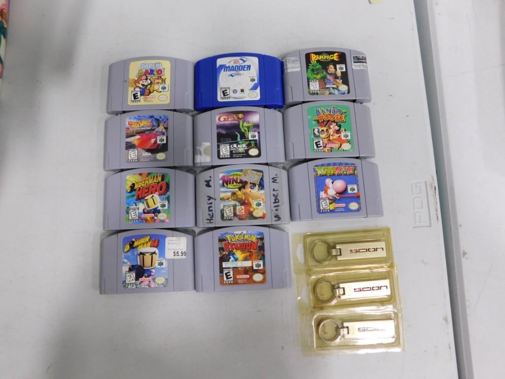 Lot of Nintendo 64 N64 Video Games including Paper Mario, Madden, Rampage, Hot Wheels, Gex, (1 of 7)