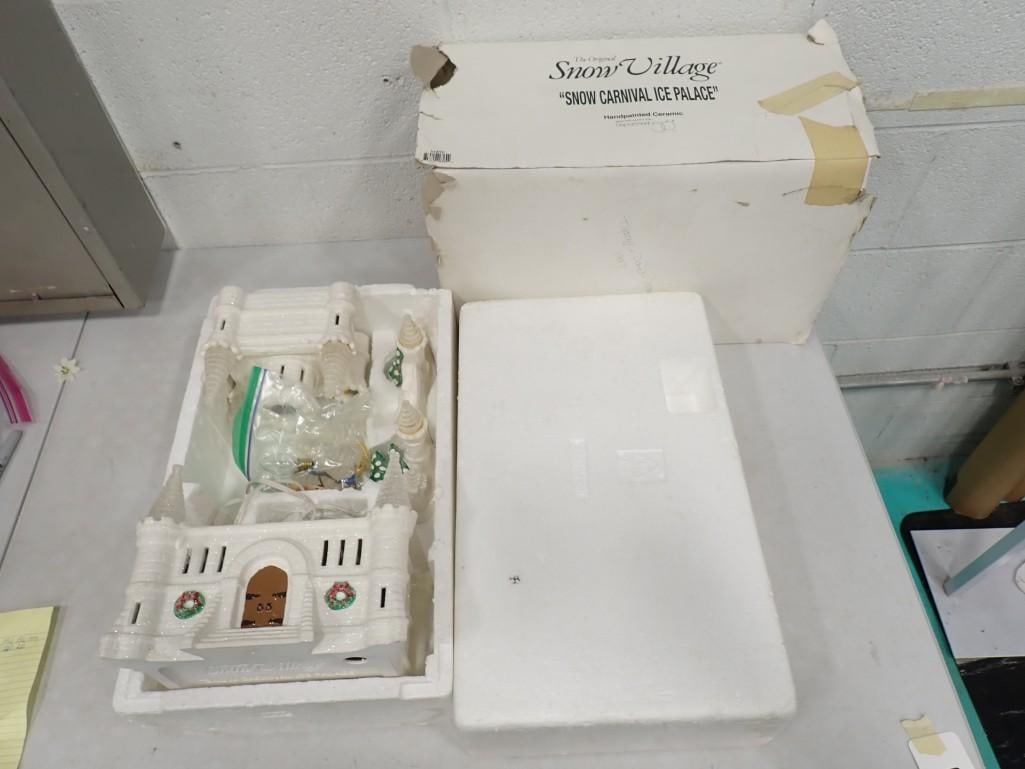 Dept 56 Snow Carnival Ice Palace The Original Snow Village Christmas Village Building: Department 56 Snow Carnival Ice Palace The Original Snow Village Christmas Village Building . Includes only what you see in the pictures.