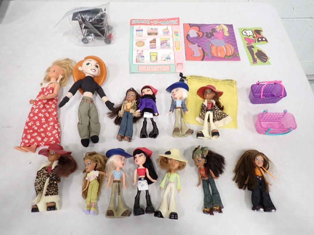 Dolls incl Bratz Doll Happy Meal Toys, Lil Bratz Mini Dolls, Disney Channel Kim Possible Doll (1 of 9)