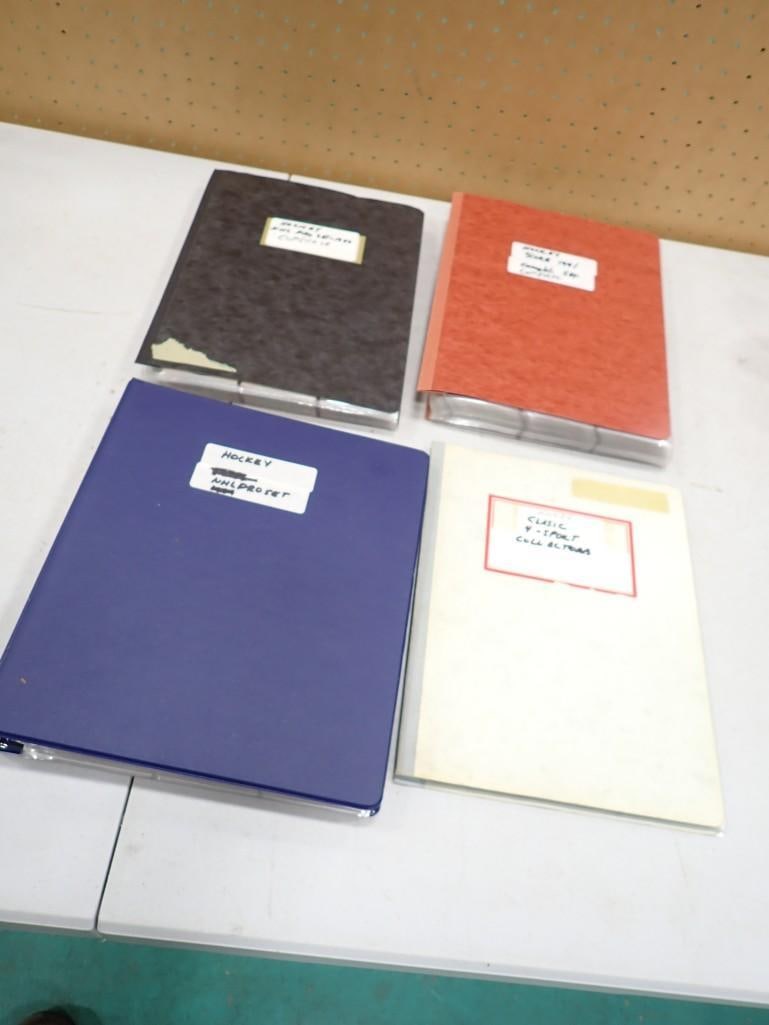 4 binders full of Hockey Cards may have complete sets, but unchecked (1 of 19)
