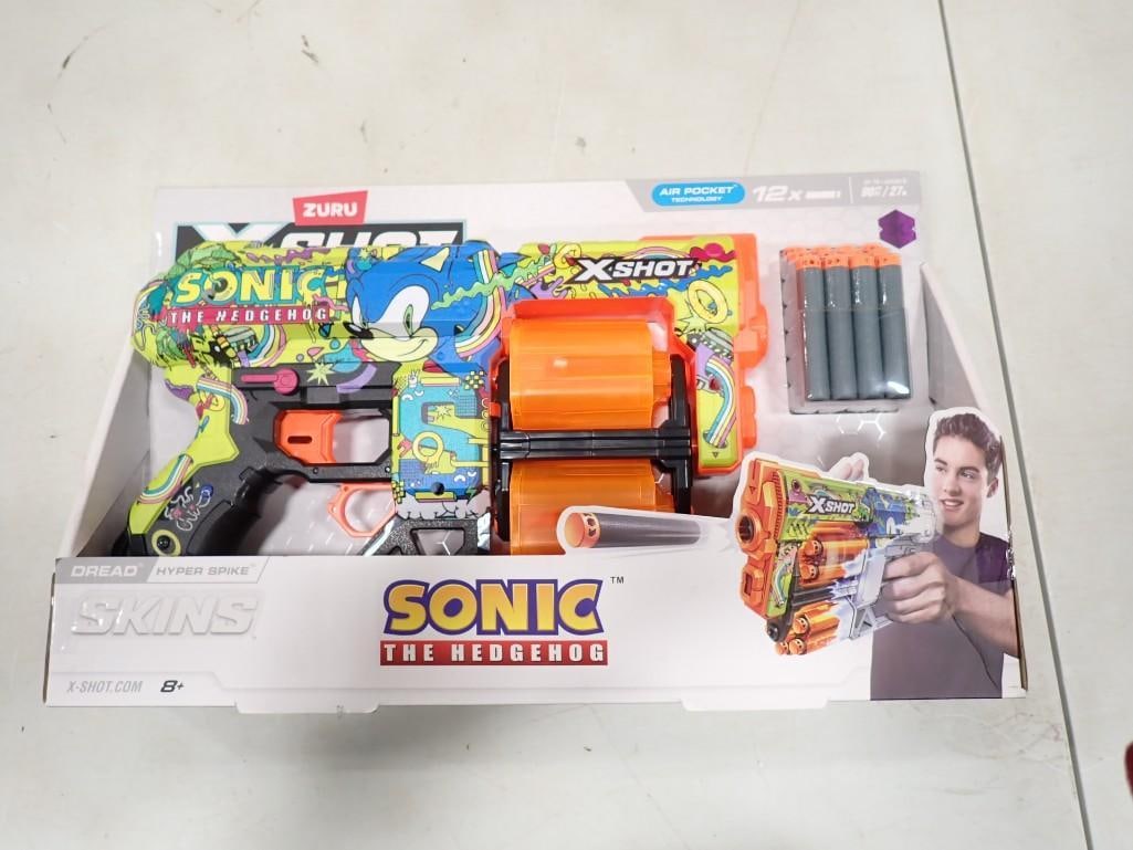 New in Package Sonic The Hedgehog XShot foam dart gun: New in Package Sonic The Hedgehog XShot foam dart gun