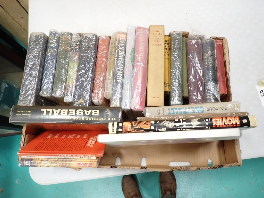 Lot of Vintage Books including Baseball, Movies, Novels, etc. (1 of 8)