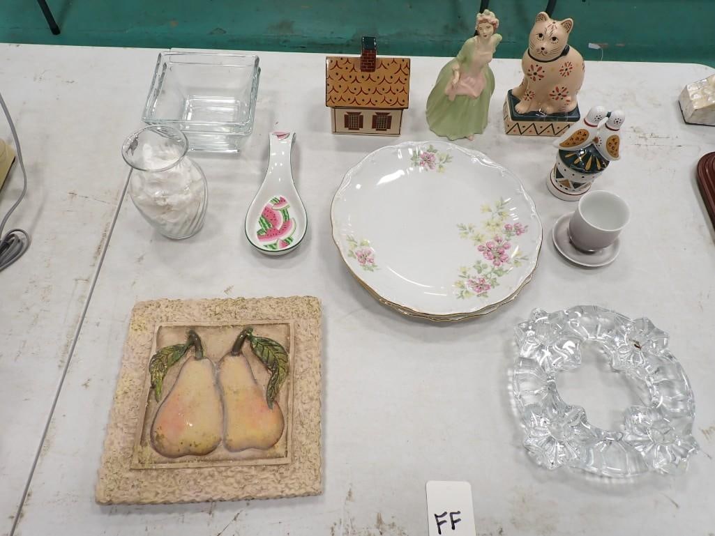 Misc Lot including Figurines, Glass, Porcelain, etc. (1 of 6)