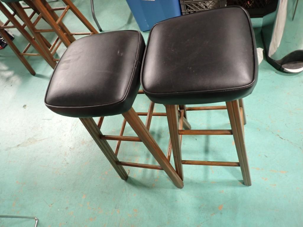 Two MCM Bar Stools - roughly 31" tall (1 of 4)