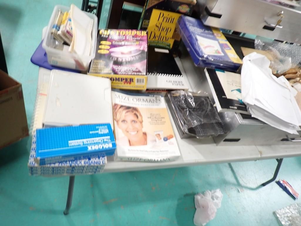 Office Lot incl Blank CDs, Rolodex Cards, Paper, etc (1 of 12)