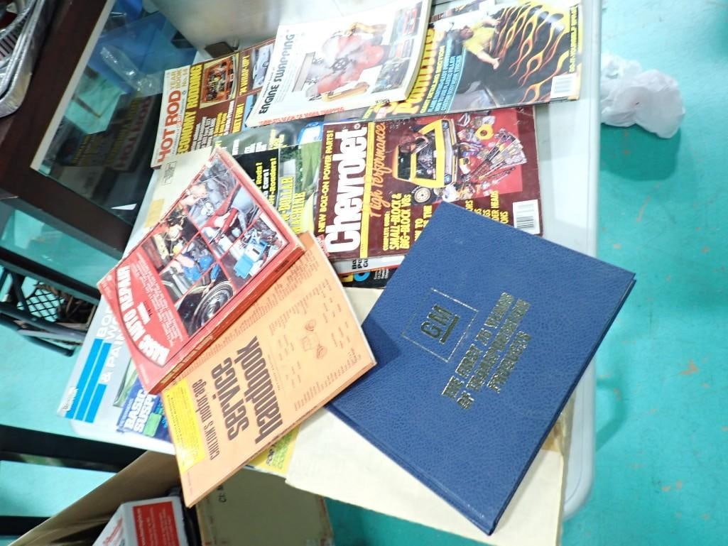 Vintage Car Magazines, Manuals, etc incl GM First 75 Years of Transportation Products Book, Etc (1 of 9)