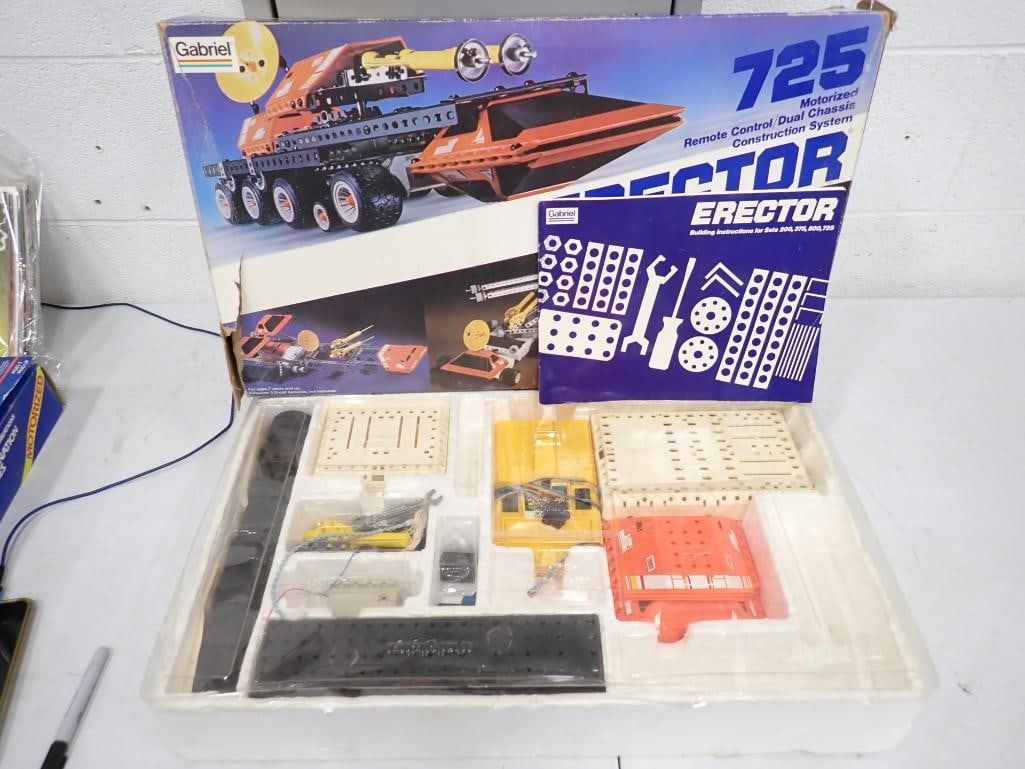 Vintage Gabriel Erector Set 725 Motorized Remote Control Cual Chassis Construction System (1 of 7)