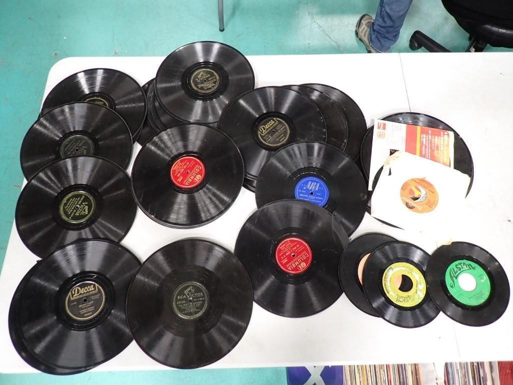 Lot of assorted Records including Columbia, Victor, Decca, Mercury, Bluebird, etc. (1 of 10)