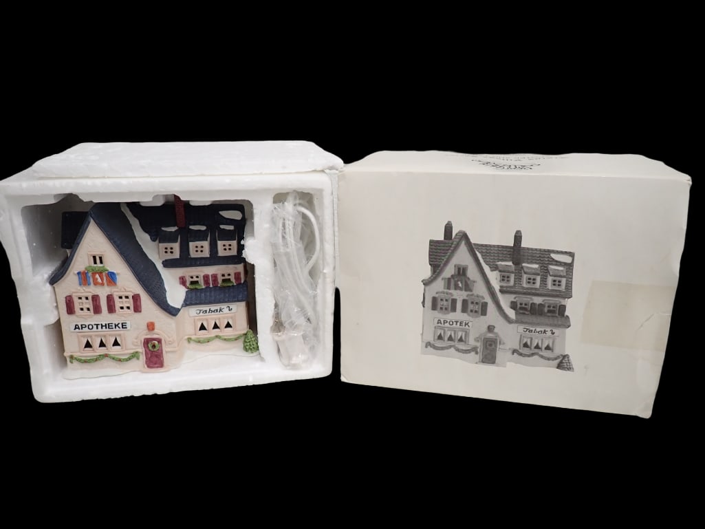 Dept 56 Apotek and Tabak Alpine Village Series Heritage Village Collection (1 of 4)