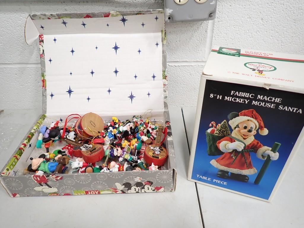 Disney Mickey Mouse Christmas Ornaments and Decorations incl 8" Mickey Mouse Santa, etc: Disney Mickey Mouse Christmas Ornaments and Decorations incl 8" Mickey Mouse Santa, etc