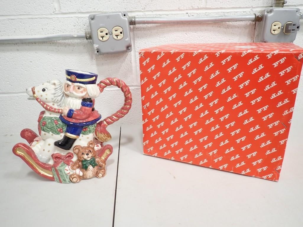 Fitz and Floyd Nutcracker Sweets Rocking Horse Pitcher in Original Box (1 of 7)