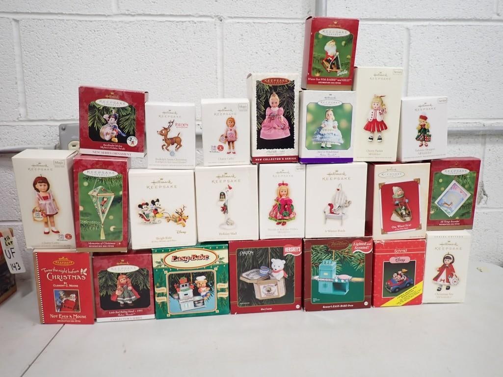 Christmas Ornaments Mostly Hallmark Keepsake incl Disney Mickey and Minnie Mouse, Rudolph (1 of 7)