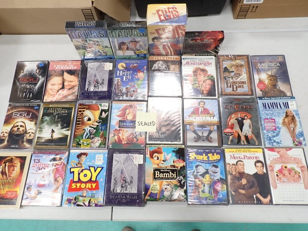 Lot of DVDs Mostly Factory Sealed (1 of 14)