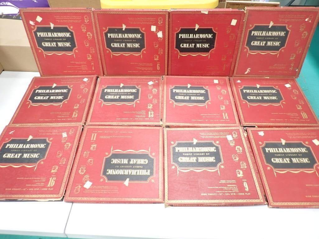 Philharmonic Family Library of Great Music 33 1/3 RPM 12" Records (1 of 7)