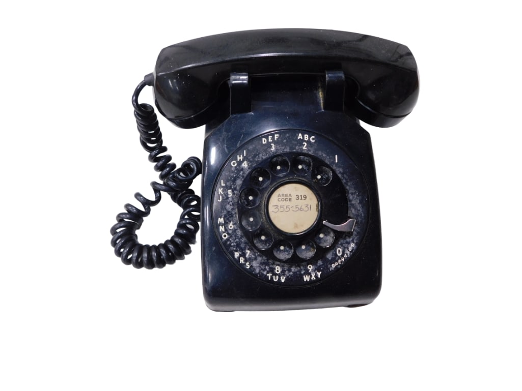 Vintage Black Rotary Dial Telephone or Phone Bell System Made by Western Electric (1 of 3)