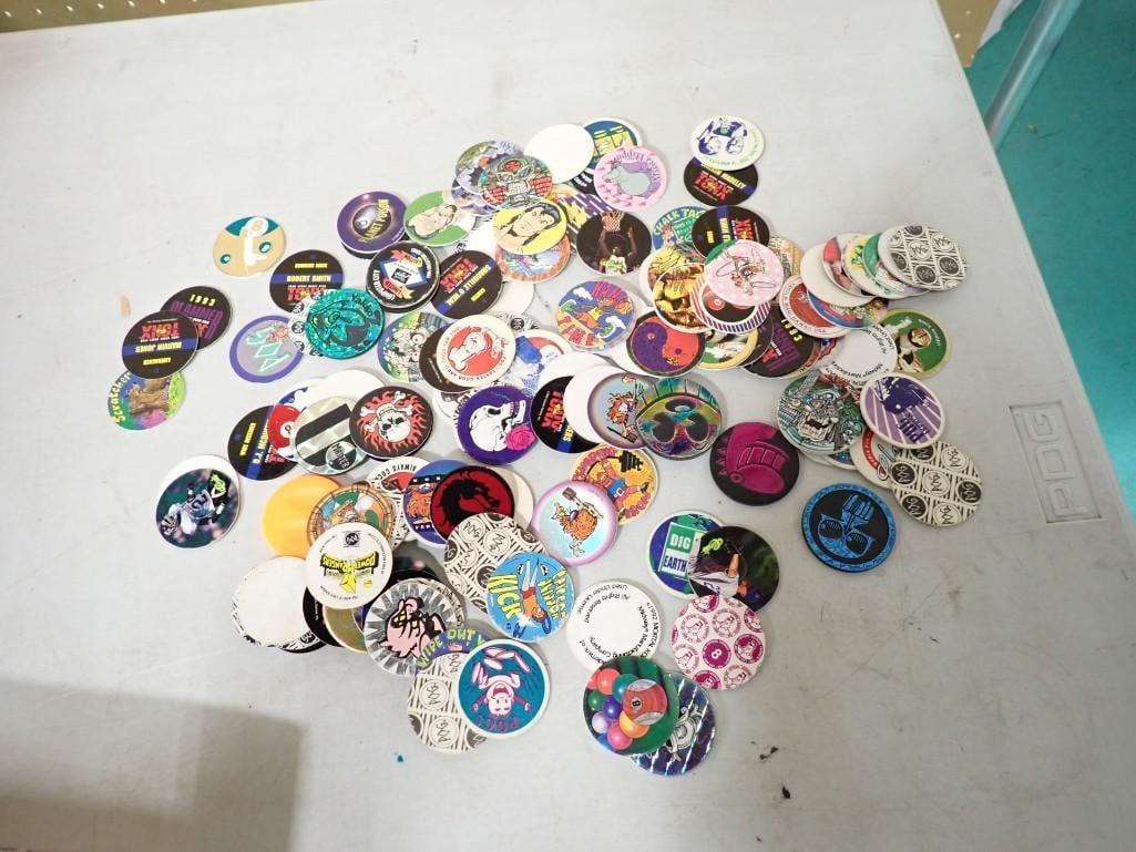 Group of Pogs incl Shaquille O'Neal, Mortal Kombat, Animaniacs, Power Rangers, and Others: Group of Pogs incl Shaquille O'Neal, Mortal Kombat, Animaniacs, Power Rangers, and Others