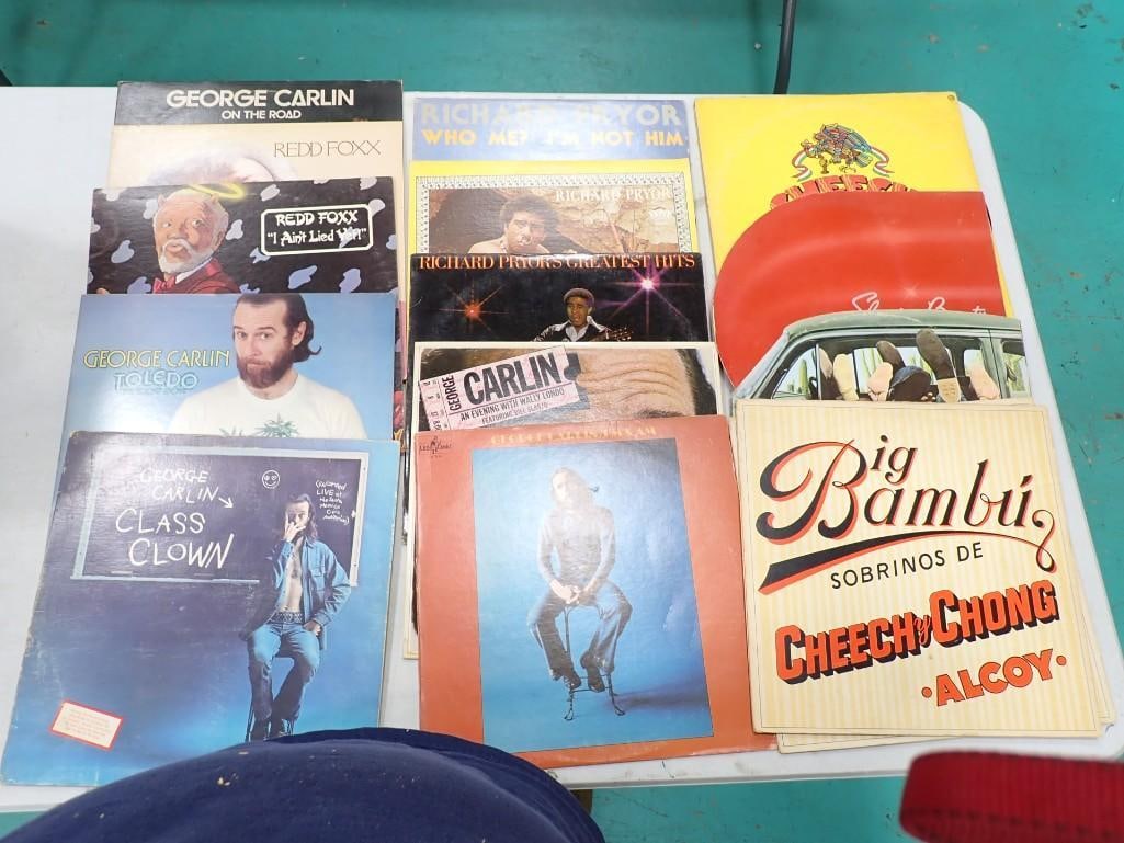 Vinyl Record Albums - Comedy - including George Carlin, Richard Pryor, Redd Foxx, Cheech and Chong (1 of 5)
