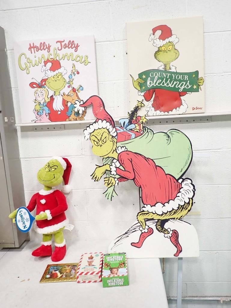 The Grinch Lot incl Plush Toy, Yard Decoration, etc (1 of 12)