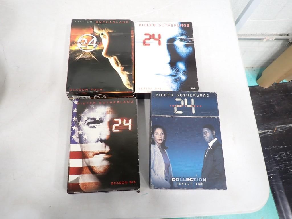 24 Television Show DVD series - 4 of them.: 24 Television Show DVD series - 4 of them.