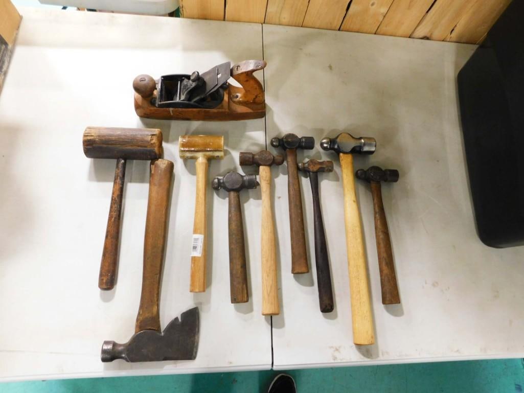 Hand Tools incl Ball Peen Hammers, Mallets, Hammer Hatchet, Planer (1 of 9)