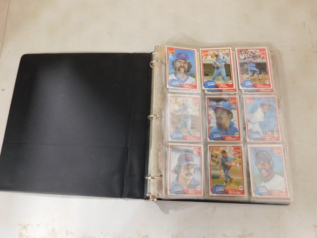 Binder of Chicago Cubs Baseball Cards incl Coca Cola and Cubs 2nd Baseman Mike Tyson, etc: Binder of Chicago Cubs Baseball Cards incl Coca Cola, 7up, and Cubs 2nd Baseman Mike Tyson, etc