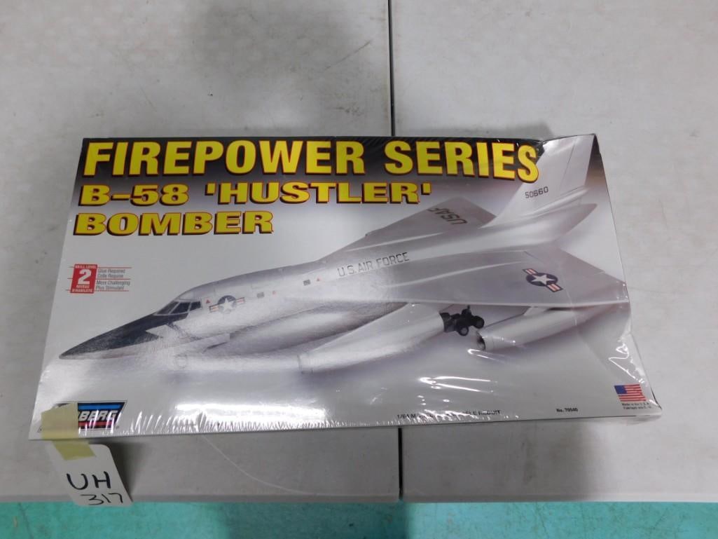 Sealed Firepower Series B-58 Hustler Bomber Model Airplane Kit Factory Sealed (1 of 2)