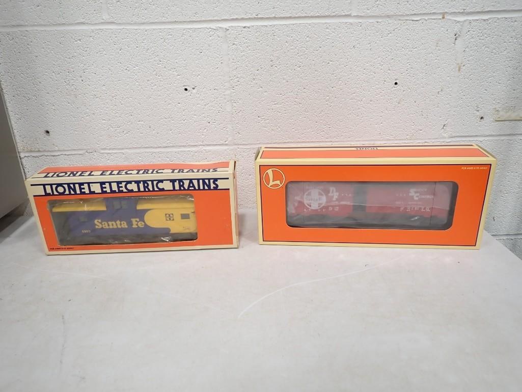 Two O Scale Lionel Trains in Original Boxes including Santa Fe Extended Vision Caboose 6-6903 and (1 of 5)