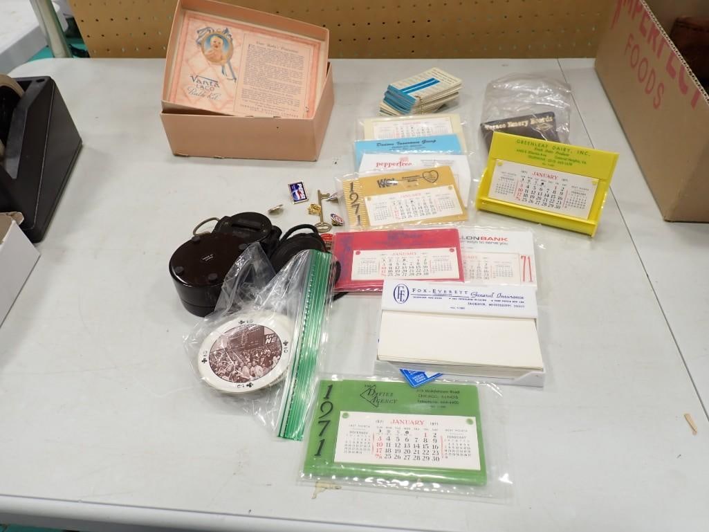 Smalls incl Vintage Compasses, Round Playing Cards, Wallet Cards, Ephemera, Etc (1 of 4)