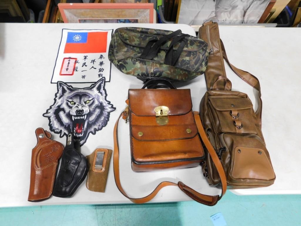 Bags, Leather Handbag, Wolf Iron On Patch, etc: Bags, Leather Handbag, Wolf Iron On Patch, etc