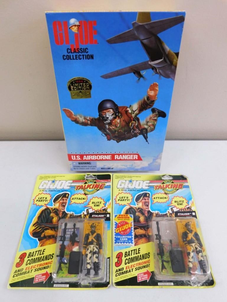 3 GI Joe Action Figures incl 2 Talking Battle Commanders and 1 US Airborne Ranger Classic Collection (1 of 6)