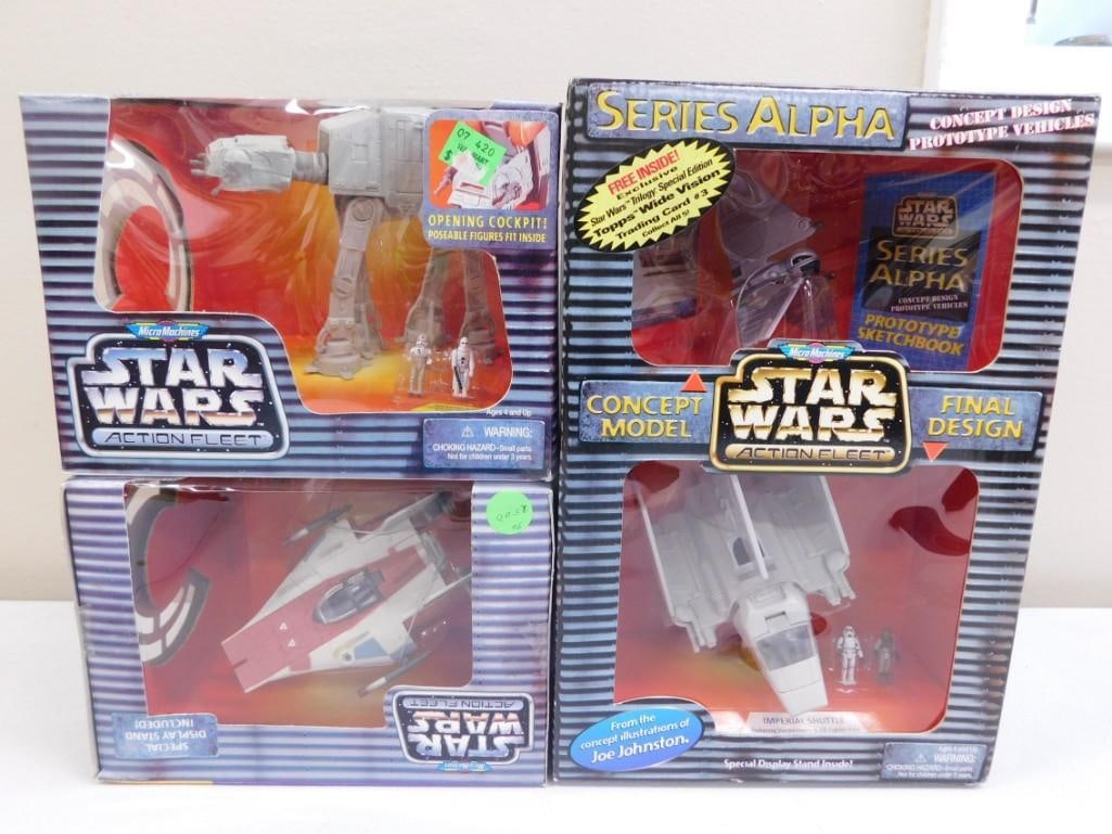 Star Wars Action Fleet Action Figures New in Boxes incl Series Alpha Concept Design Prototype Toy (1 of 5)