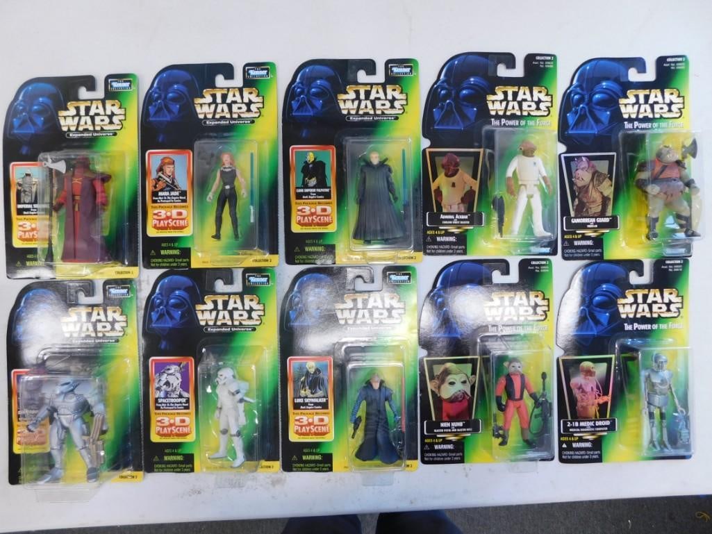 10 Star Wars Action Figures New in Package incl Luke Skywalker, Spacetrooper, Mara Jade, etc (1 of 4)