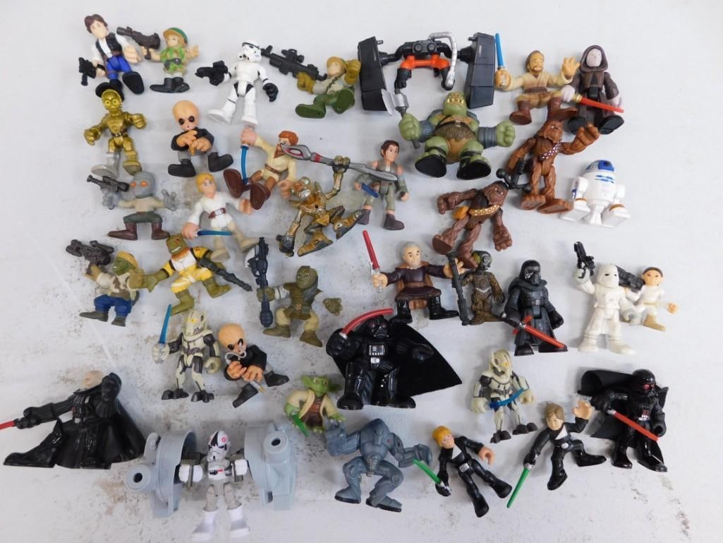 37 Hasbro Star Wars Galactic Heroes Figures: Lot of 37 Hasbro Star Wars Galactic Heroes Figures