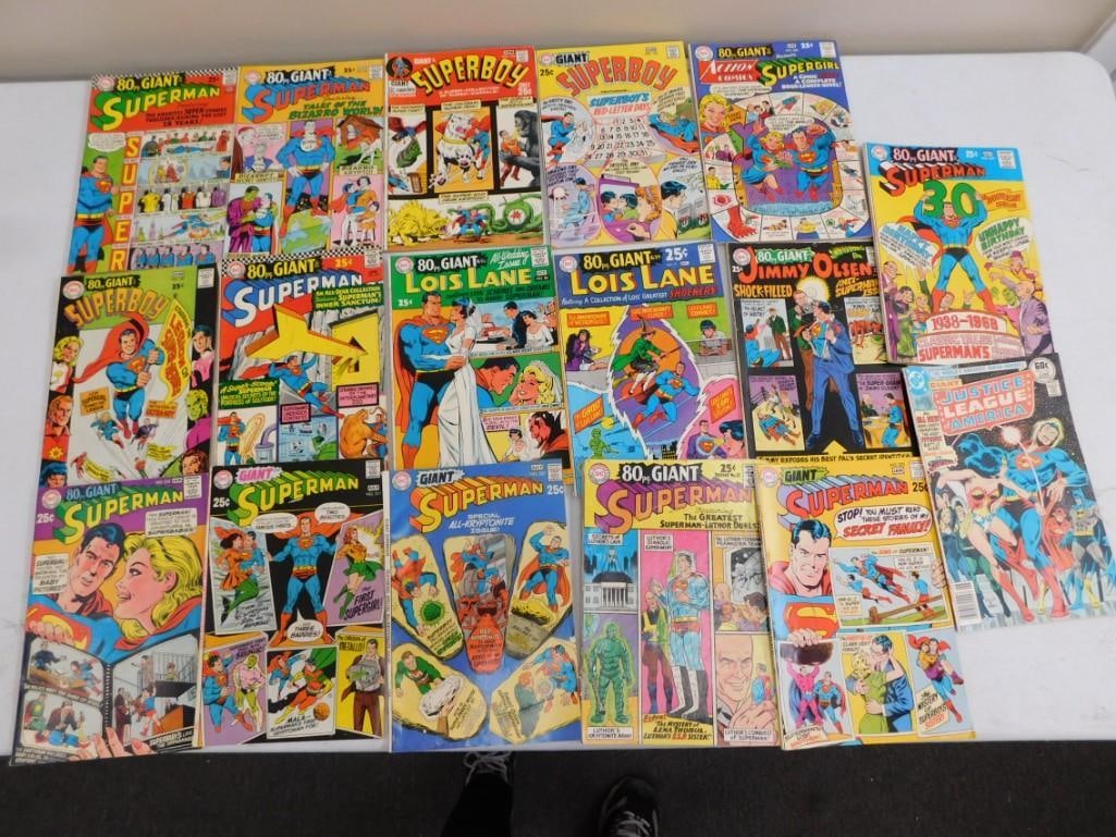 17 Vintage Giant Comic Books incl Superman, Lois Lane, Superboy, Jimmy Olsen, etc (1 of 6)