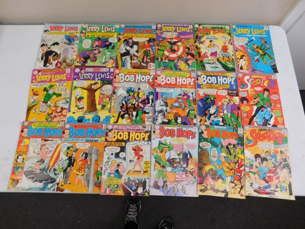 18 Vintage Comic Books incl Bob Hope and Jerry Lewis Comics (1 of 4)
