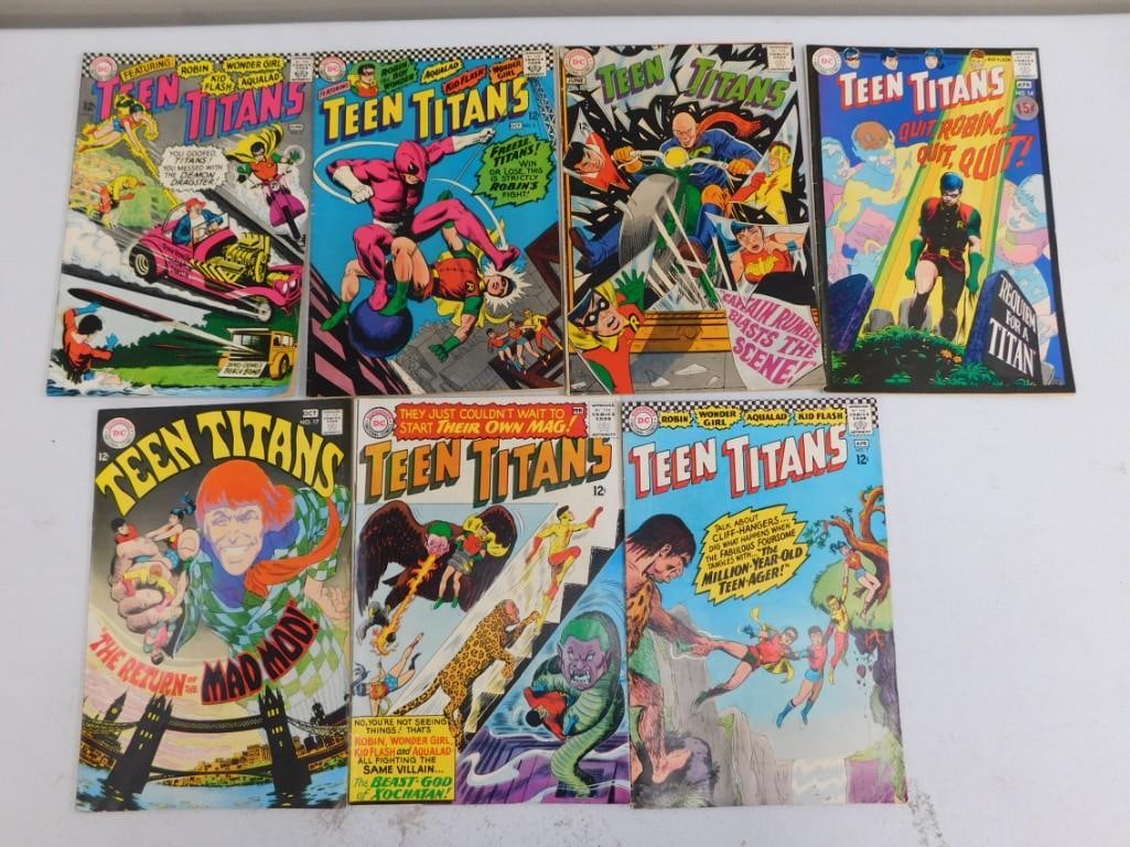 7 Vintage Teen Titans Comic Books All 12 Cent Comics (1 of 4)